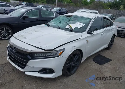 2021 Honda Accord Sport Se из США, поврежденный, VIN 1HGCV1F45MA063465